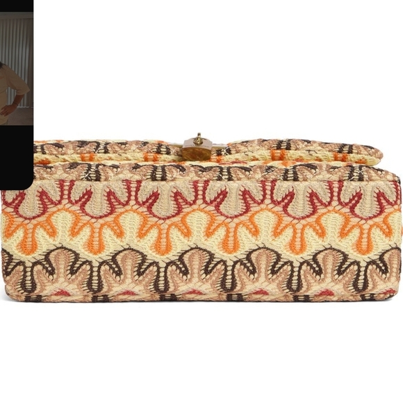 Kurt Geiger NWT Multi Colored Woven Medium Kensington Crossbody Bag - Picture 8 of 9